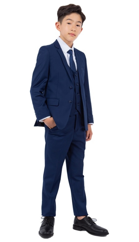 PERRY ELLIS BOYS Suit-PB363-19-COBALT