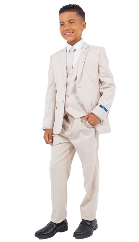 PERRY ELLIS Boys Suit PB363-34-TAN