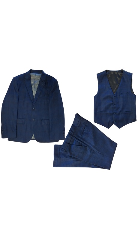 PERRY ELLIS BOYS Suit-PB397-03-NAVY