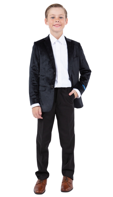 PERRY ELLIS BOYS Suit-PBJ386-01-BLK