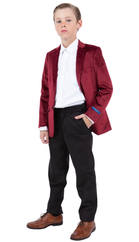 PERRY ELLIS BOYS Suit-PBJ386-03-BURG
