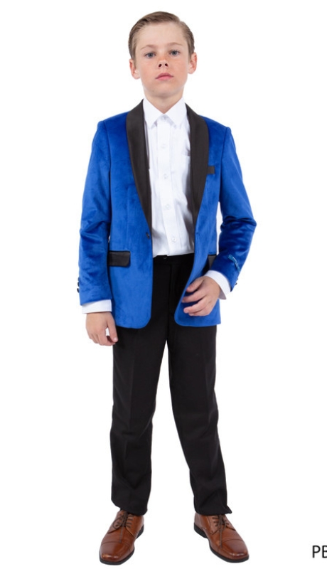  PERRY ELLIS BOYS-PBJ408-04-ROYAL-BLUE