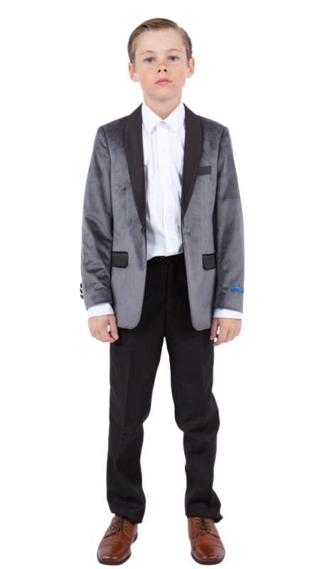 PERRY ELLIS BOYS Suit-PBJ408-05-GREY