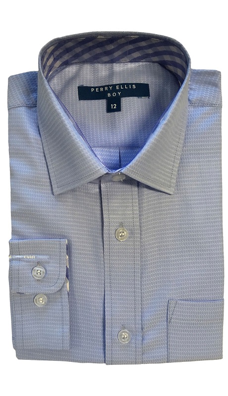 PERRY ELLIS BOYS Shirt-PBS-02-GREY