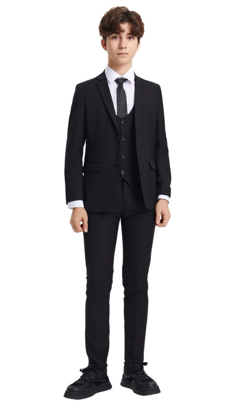 Stacy Adams Boys Suit-SB282-01-BLK