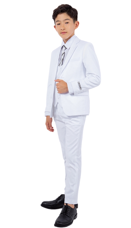 Stacy Adams Boys Suit-SB282-08-WHT