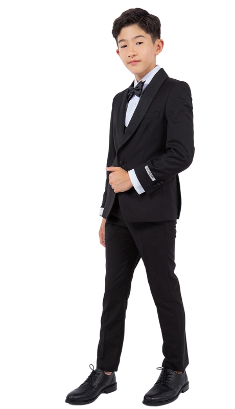 Stacy Adams Boys Suit-SBT282-01-BLK