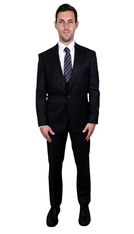 Stacy Adams Mens Suit SM101H1-BLK