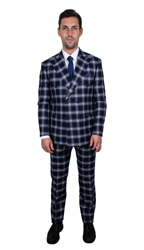 Stacy Adams SM103H1-NAVY-BLUE Mens Suit