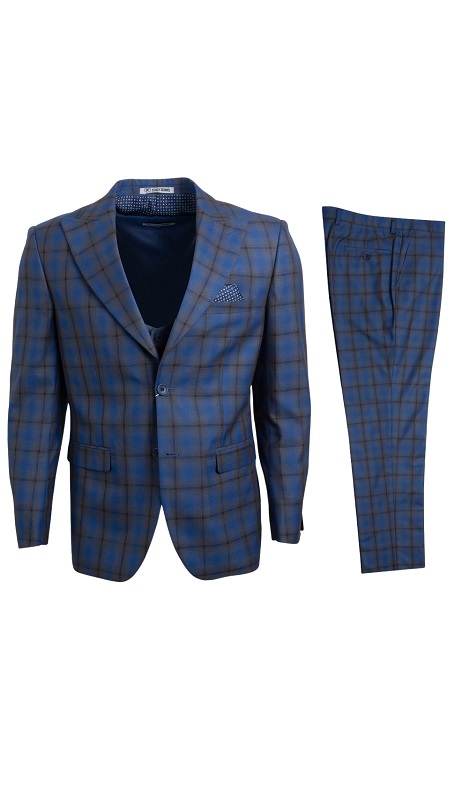 Stacy Adams-SM107H1-BLU-BRO Mens Suit