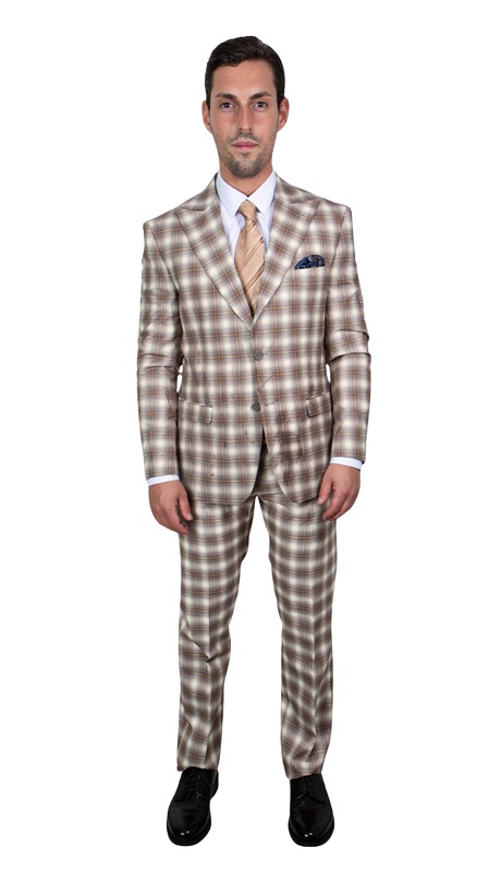 Stacy Adams-SM107H1-TAN-BRN Mens Suit