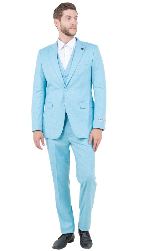 Stacy Adams SM156H1-Aqua-Mens Suit