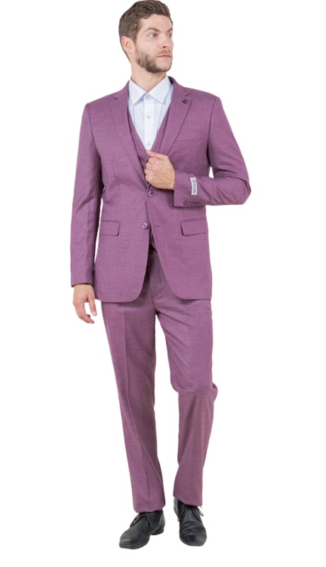 Stacy Adams SM156H1-Purple Mens Suit