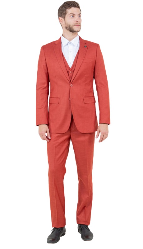 Stacy Adams SM156H1-RUST Mens Suit