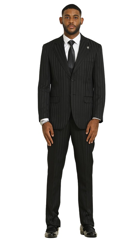 Stacy Adams SM157H1-BLK Mens Suit