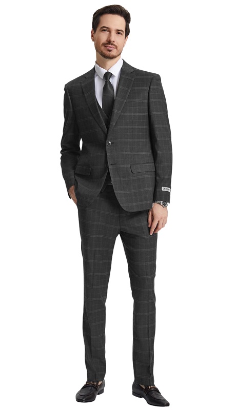 Stacy Adams SM159H1-153-OLIVE Mens Suit