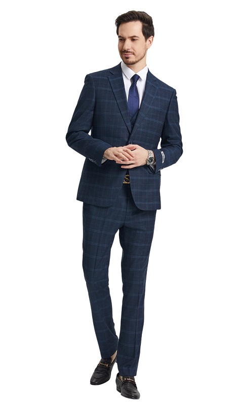 Stacy Adams SM159H1-155-NAVY Mens Suit