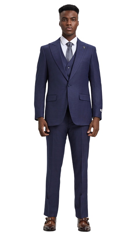 Stacy Adams SM161H1-66-PUR Mens Suit