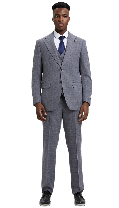Stacy Adams SM167H1-09-GRY Mens Suit