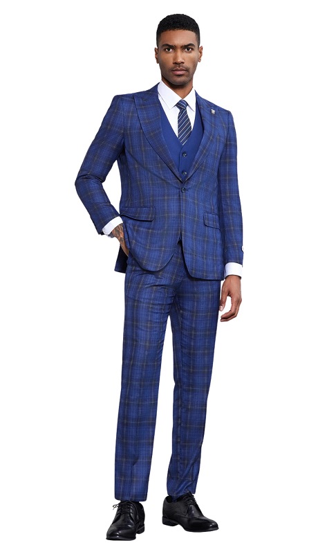 Stacy Adams SM177H1-26-ROY-WHT Mens Suit