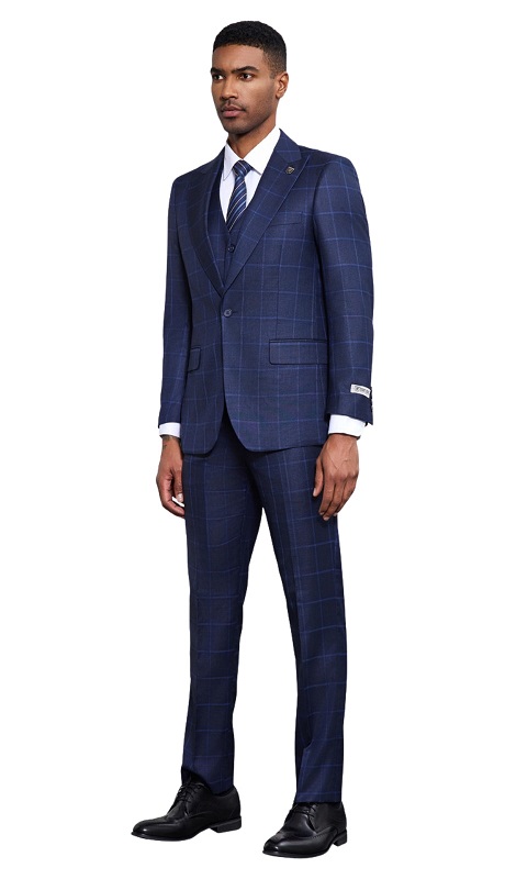 Stacy Adams SM178H1-50-DB Mens Suit