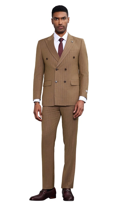 Stacy Adams SM181H1-05-BROWN Mens Suit