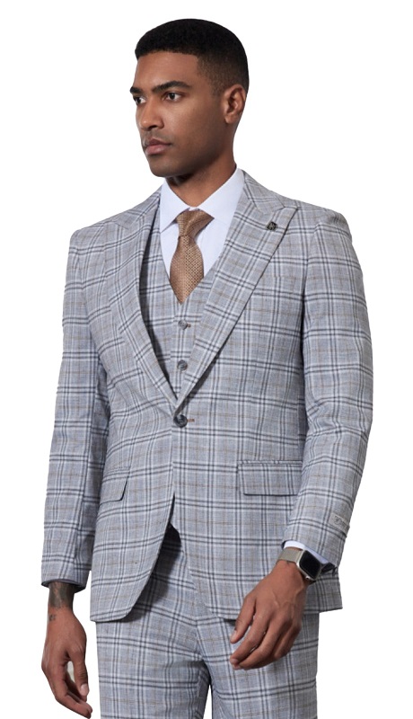 Stacy Adams SM185H1-02-BLUE Mens Suit