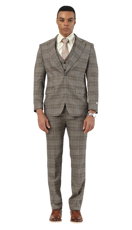 Stacy Adams SM204H1-02-TAN Mens Suit