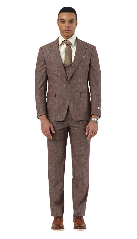 Stacy Adams SM206H1-50-BROWN Mens Suit