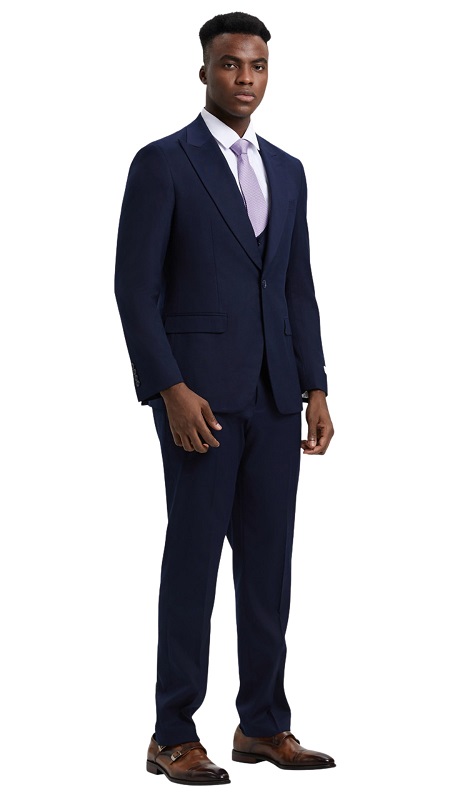 Stacy Adams-SM255H1-11-NAVY Mens Suit