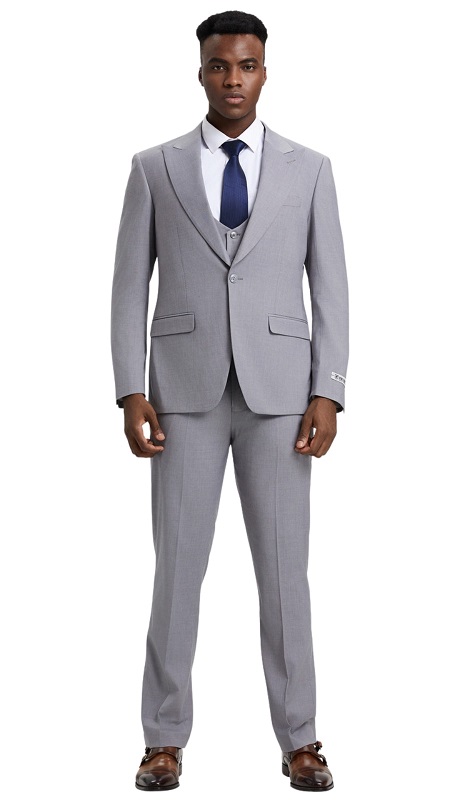 Stacy Adams-SM255H1-12-LIT-GRY Mens Suit