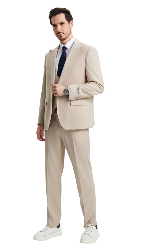 Stacy Adams-SM255H1-13-TAN Mens Suit