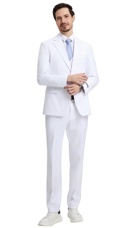 Stacy Adams-SM282H1-08-WHT Mens Suit