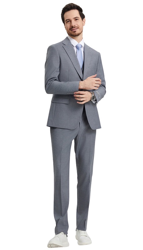 Stacy Adams-SM282H1-09-MID-GREY Mens Suit