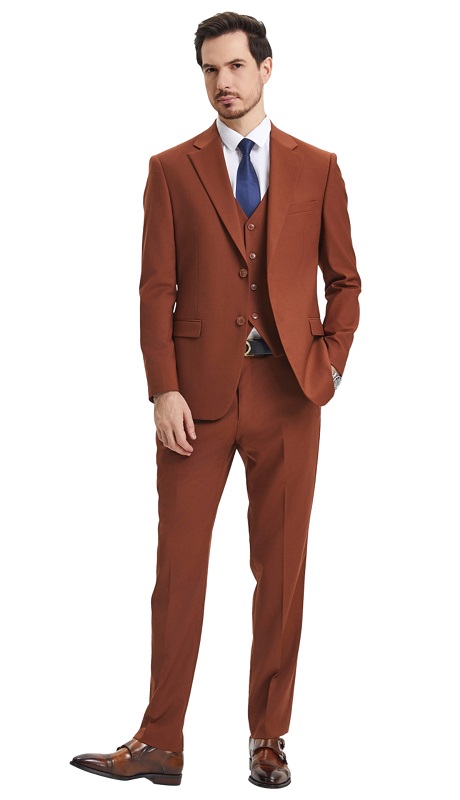 Stacy Adams-SM282H1-12-LT-BROWN Mens Suit