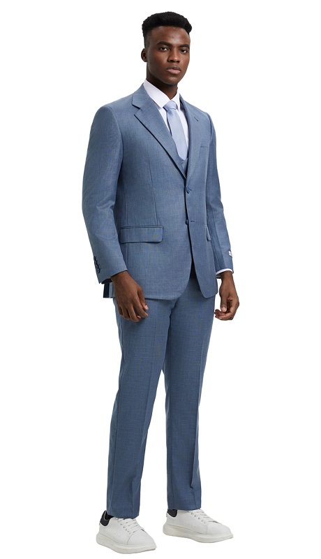 Stacy Adams-SM324H1-01-OCEAN Mens Suit