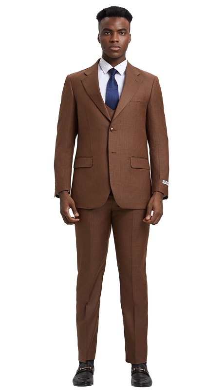 Stacy Adams-SM324H1-06-COGNAC Mens Suit