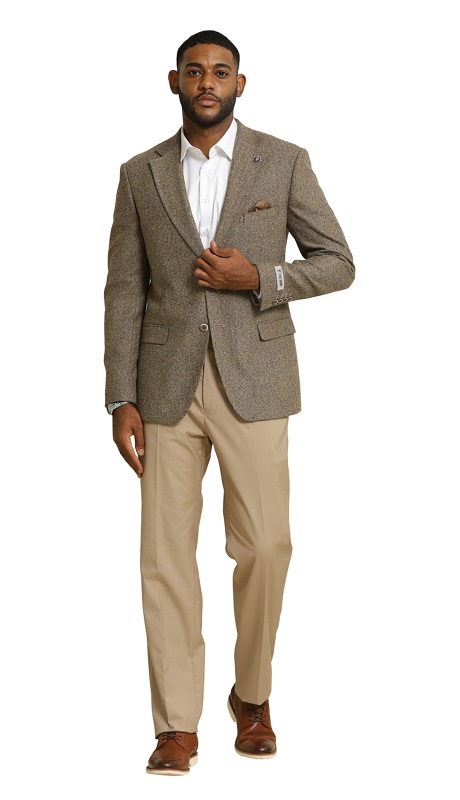 Stacy Adams-SMJ325H1-02-TAN Mens Suit