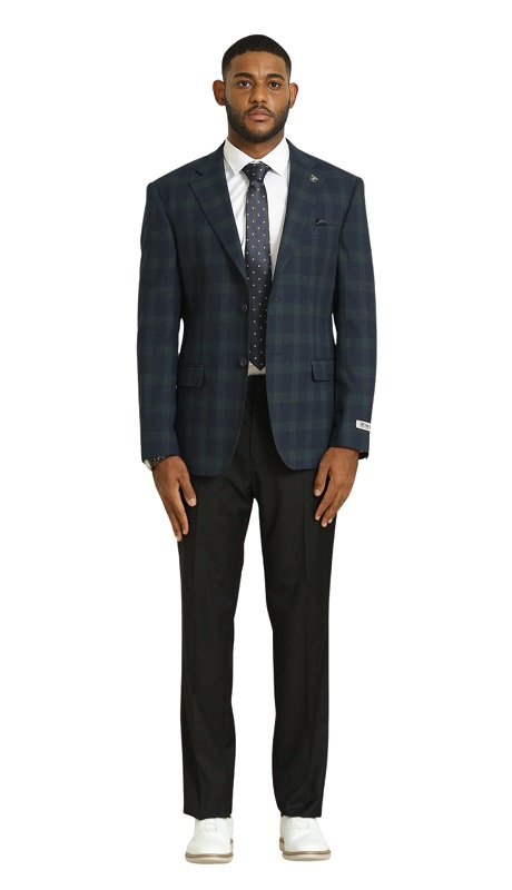 Stacy Adams-SMJ802H1-02-GRN Mens Suit