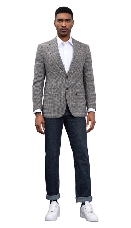 Stacy Adams SMJ821H1-02-DR-GRY Mens Jacket