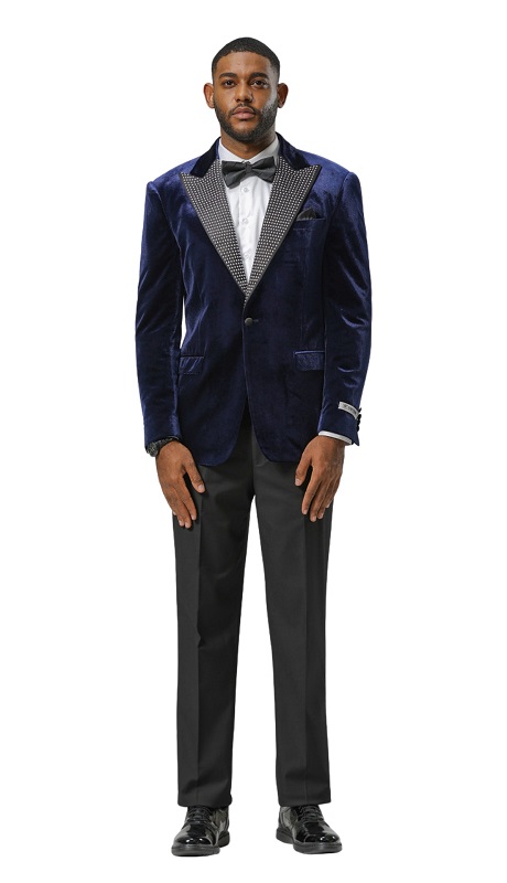 Stacy Adams SMJ823H1-02-NAVY Mens Jacket