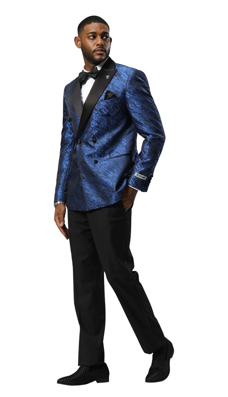 Stacy Adams SMJ825H1-05-BLUE Mens Jacket