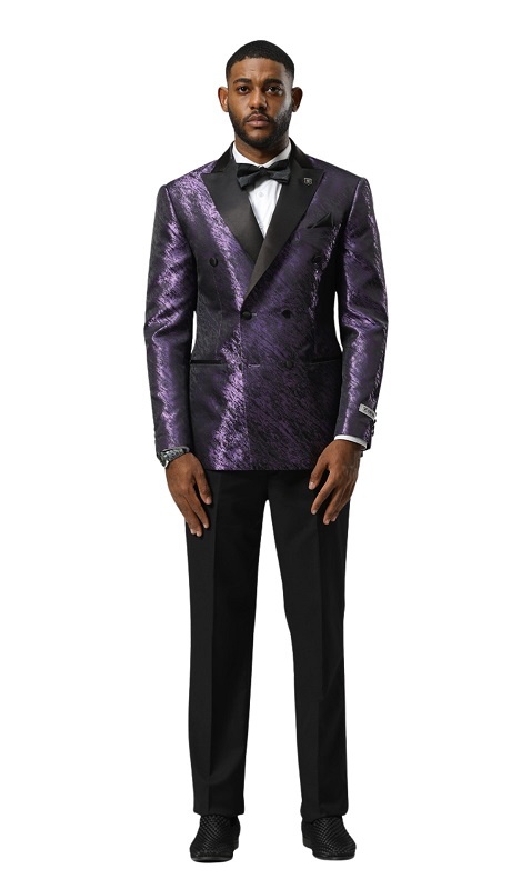 Stacy Adams SMJ825H1-04-PUR Mens Jacket