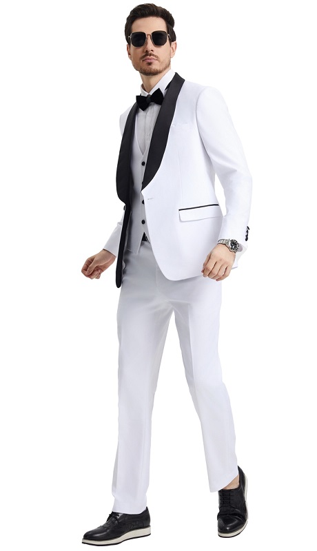 Stacy Adams-SMT282H1-08-WHT Mens Suit