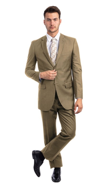 Demantie Mens Suit M202-33-DARK-TAUPE