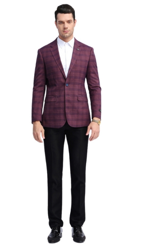  Empire Mens Sports Coat MJ309S-04-ROSE