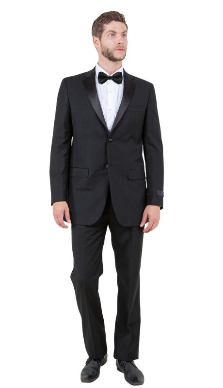 Bryan Michaels Mens Tuxedos MT202S-01-BLACK  