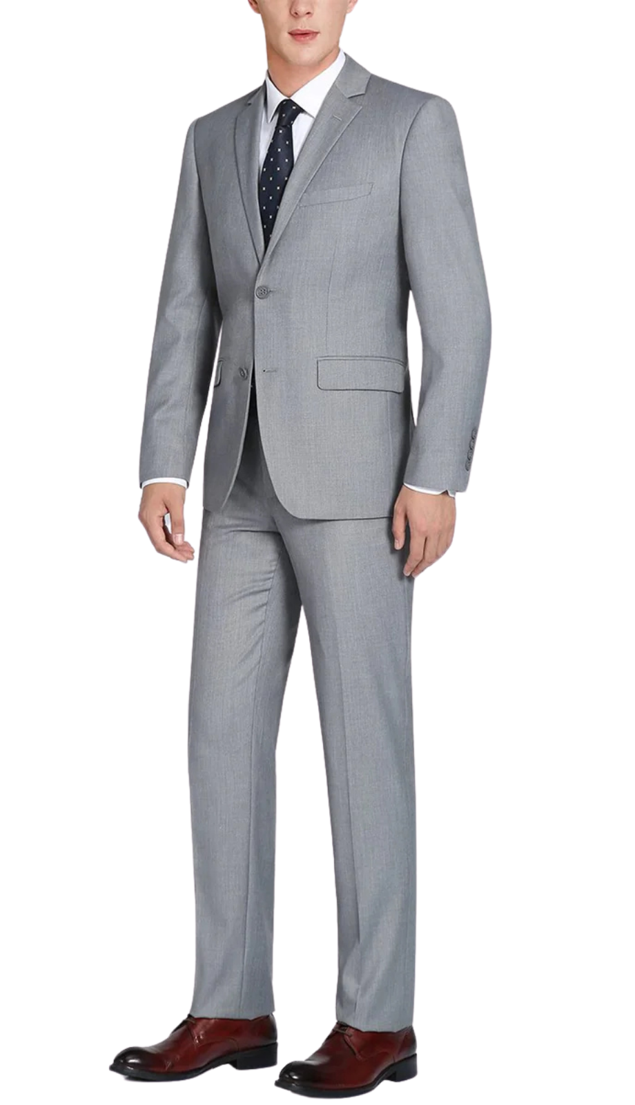 202-2 Men's 2-Piece Single Breasted Notch Lapel Suit