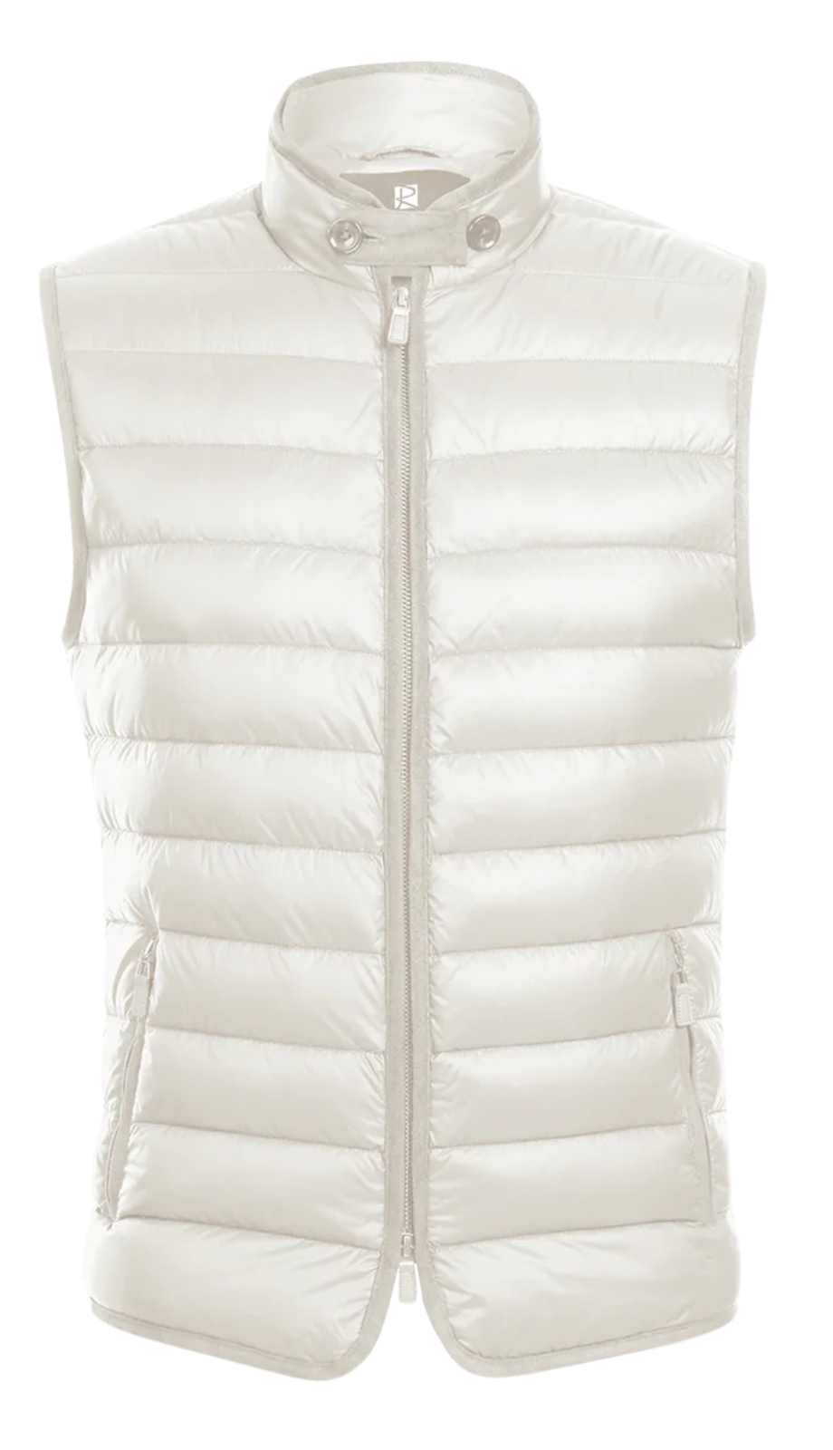 831-1 Jonathan Nylon Down Vest-Ivory