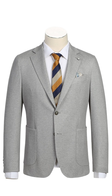 Pellagio Mens Blazer PS23-2-GRY ( Half Canvas Blazer )